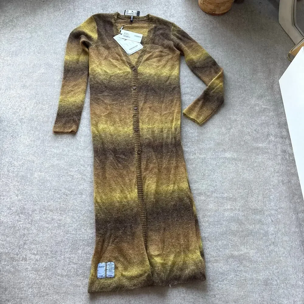 NWT Alexander McQueen Dégradé Open-Knit Cardigan Dress - Picture 5 of 12